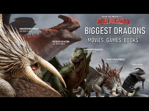 Видео: Крупнейшие образцы драконов в мире HTTYD