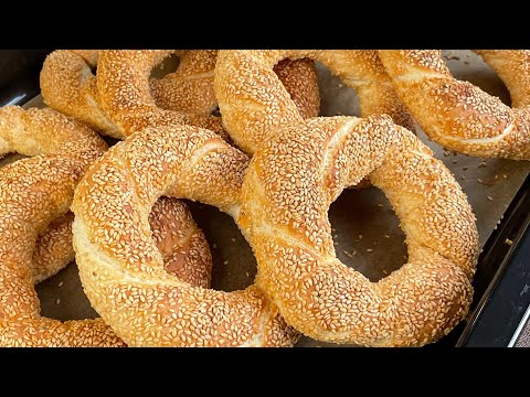 Видео: Симит булочкаларын чай менен ырахаттанып эле жеп отургуң келет 😋/ Симиты/ Турецкие булочки.