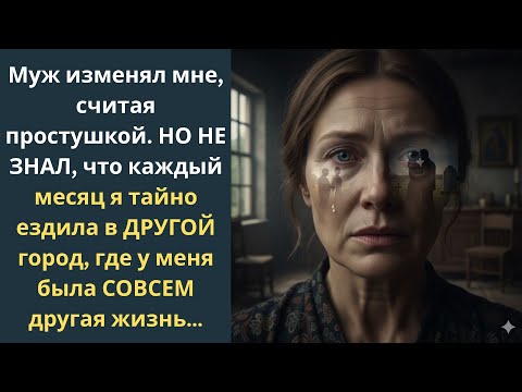Видео: Муж изменял мне, считая простушкой. НО НЕ ЗНАЛ, что каждый месяц я тайно ездила в ДРУГОЙ город…