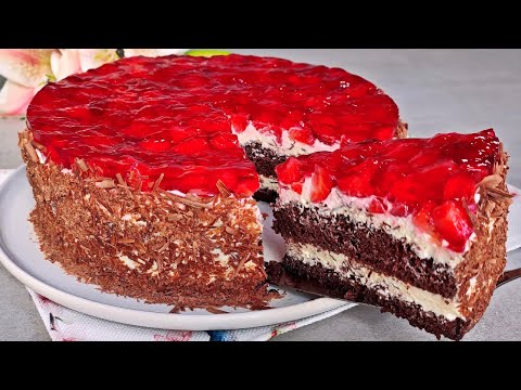 Видео: Самый сливочный клубничный торт, который я когда-либо ела! Торт, который тает во рту.