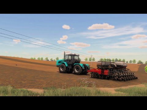 Видео: FS22 / Карта Шевченково / Sowing corn at HTZ and CASE RISER 3215