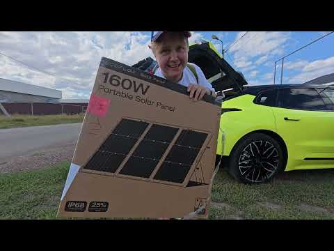 Видео: Распаковка и тест EcoFlow 160W солнечных панелей 🌞 | Автономная рабочая станция для кемпинга