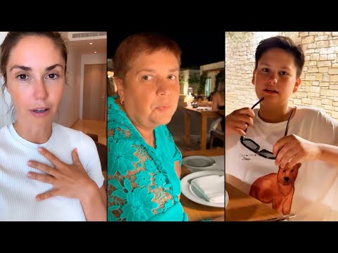 Видео: Агата Муцениеце с  мамой и детьми от Павла Прилучного отправилась отдыхать на Кипр в город Пафос