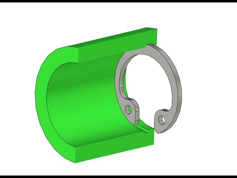 Видео: Кольцо пружинное. Вставка в сборку и анимация разборки в T-Flex CAD