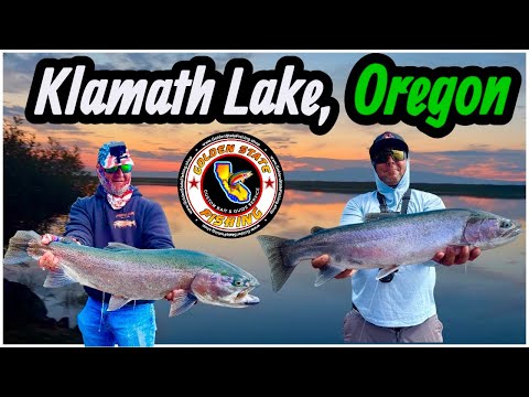 Видео: Озеро Кламат, Орегон, ловля форели красного цвета.