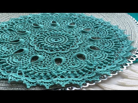 Видео: РЕЛЬЕФНАЯ САЛФЕТКА КРЮЧКОМ  1-4 РЯД
