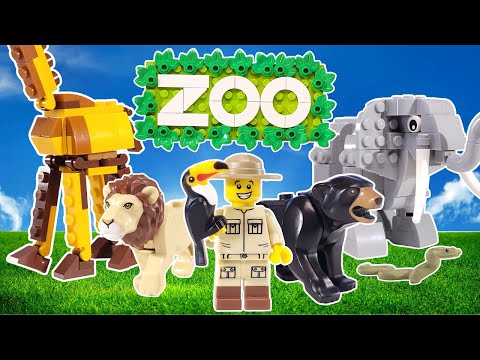 Видео: Я построил огромный зоопарк из Lego с более чем 100 животными