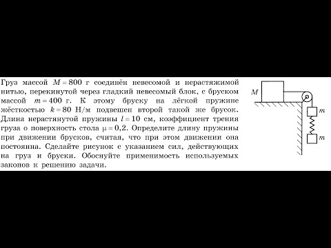 Видео: Физика ЕГЭ: система тел с пружиной — где ошибаются 90% учеников?