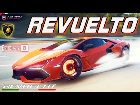 Видео: Asphalt 9 : ТОПОВЫЙ РАНГ КЛАССА B ! Сетевой тест-драйв Lamborghini Revuelto в золоте (Ранг 4375)🔥