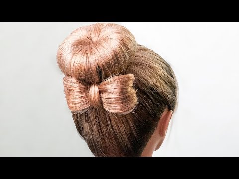 Видео: 🌿Прически на Последний Звонок Пошагово🌿Бант из волос 🌿 CUTE HAIR BOW TUTORIAL🌿  ©LOZNITSA
