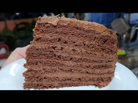 Видео: БЕЗ ДУХОВКИ! МЕГА Шоколадный торт на сковороде, ни кто не поверит,нежные коржи как облака👍