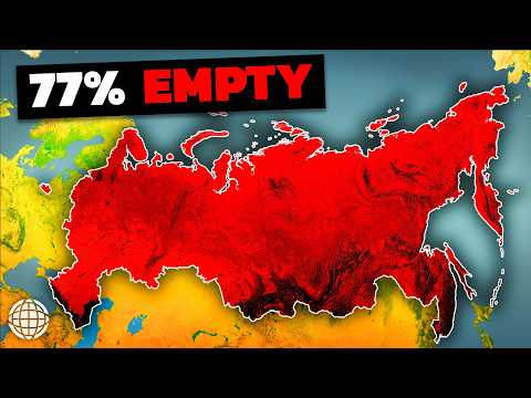 Видео: Безумная география России: 11 часовых поясов, 77% пустуют