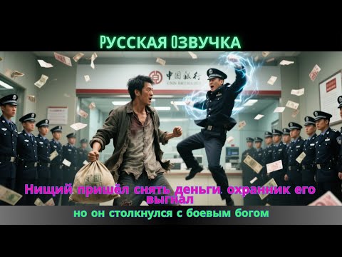 Видео: Нищий пришёл снять деньги, охранник его выгнал, но он столкнулся с боевым богом
