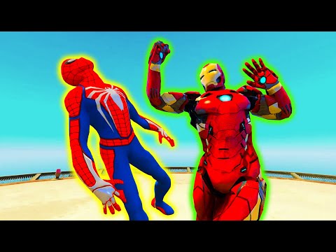 Видео: Человек-паук против Железного человека #Человек-паук #Железный человек #Битва супергероев #Эпичес...