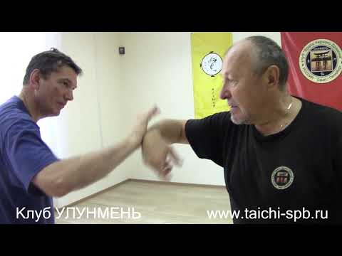 Видео: Тайцзицюань. Туйшоу, в виде кулачного (цюань) взаимодействия. Один из вариантов понимания.