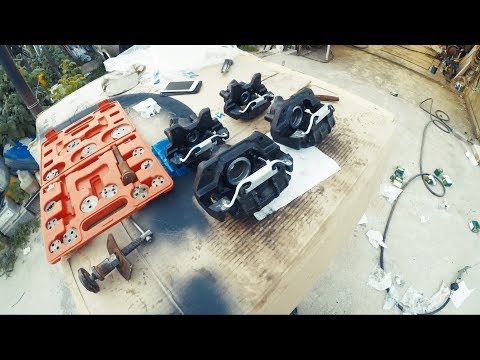 Видео: Как правильно перебрать ЗАДНИЙ суппорт BMW e34 540 Ремонт тормозного суппорта #11