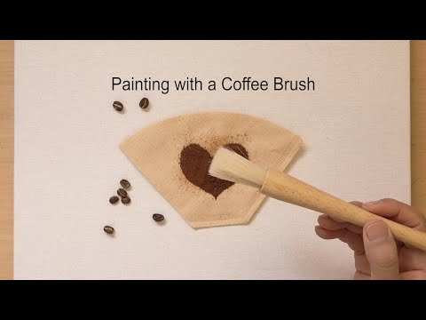 Видео: Как нарисовать дерево кофейной кистью / Идея для быстрой раскраски