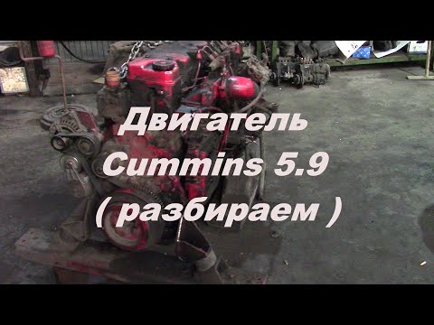 Видео: Двигатель Cummins 5.9 ( разбираем ) | Ремонт двигателя камминз cummins 5.9--6.7