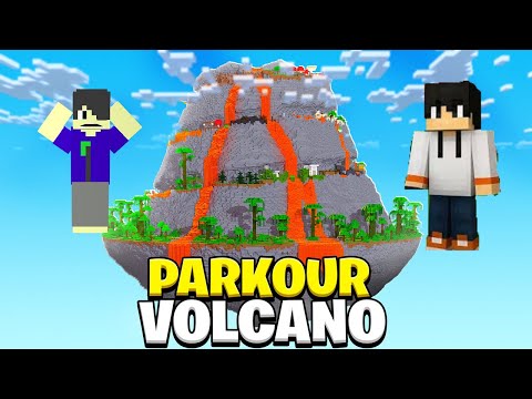 Видео: Мы проходим паркур вулкан в #Майнкрафте