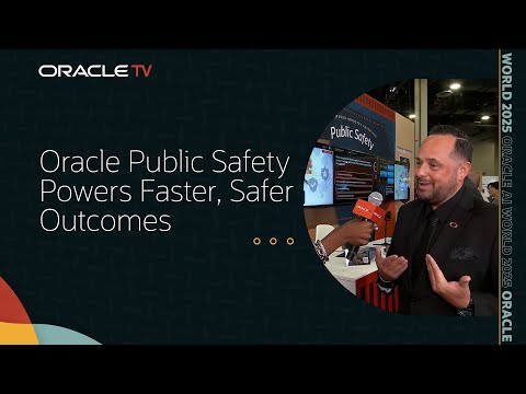 Видео: Демонстрация Oracle Public Safety: решения на основе ИИ для быстрого реагирования на Oracle TV на...