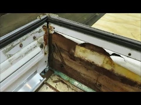 Видео: Восстановление крыши кемпера, часть 2. Заделывание отверстий и сборка.