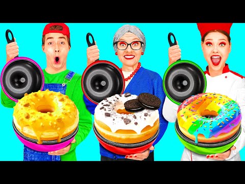 Видео: Кулинарный Челлендж: Я против Бабушки | Кухонные Лайфхаки и Рецепты от HAHANOM Challenge