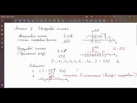 Видео: РТЦиС 2021. Лекция 21. Цифровые сигналы. Введение.
