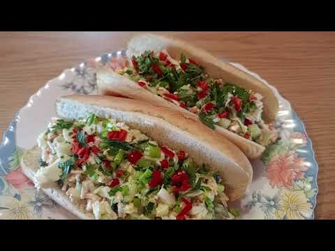 Видео: Хот-Дог з крабовою паличкою 🦀🌭🌭🌭