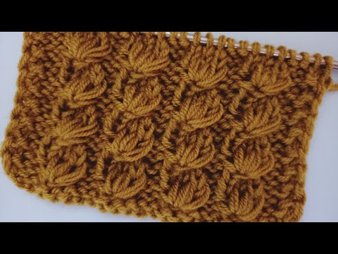 Видео: Красивый, рельефный, плотный узор спицами.