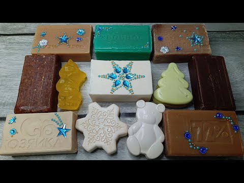 Видео: Soap Cutting🧼ASMR🔪Резка сухого мыла 60