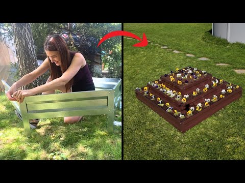 Видео: Градина като от списание? Възможно е с ТЕЗИ цветарници! (сглобяване и ползи)