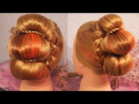Видео: Причёска в стиле ренессанса | Авторские причёски | Лена Роговая | Hairstyles by REM | Copyright ©