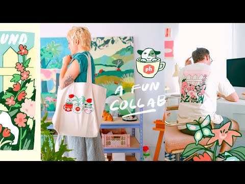 Видео: моя первая совместная работа ૮• ﻌ •ა разработка мерча для кофе Proud Hound