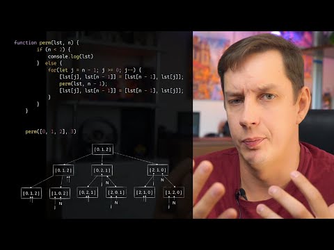 Видео: 3 алгоритма перестановок (рекурсия и итерация)