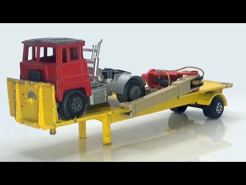 Видео: Matchbox SuperKings. Реконструкция грузового автомобиля с краном № К 33.