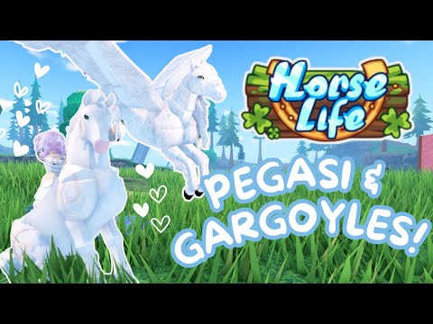 Видео: Finding Pegasi & Gargoyles! II Horse Life (при участии моего парня)