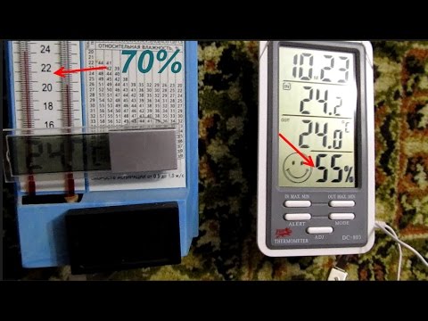 Видео: Гигрометр DC-803  - обзор и проверка показаний