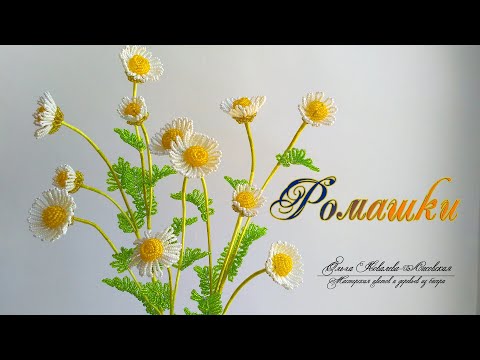 Видео: МК / РОМАШКИ (CHAMOMILES, MANZANILLAS) ИЗ БИСЕРА/ Мастер-класс Ольги Ковалевой-Лисовской