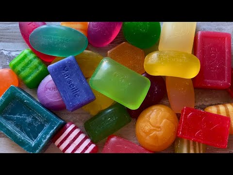Видео: ASMR |  Cutting Glycerin Soap | Soap  Carving | Резка глицеринового мыла