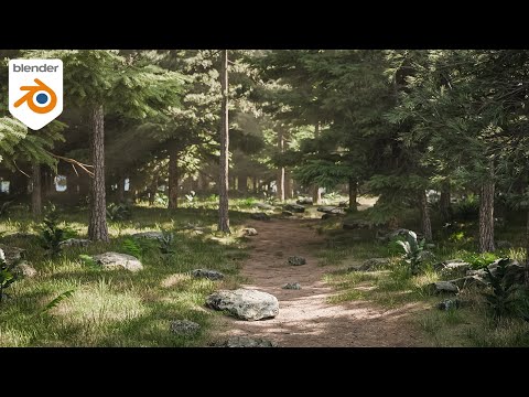 Видео: Как создать вечнозелёные леса в Blender — урок