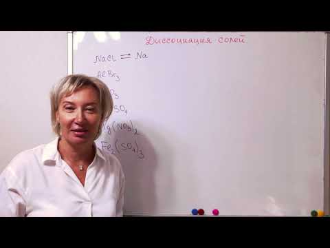 Видео: Диссоциация солей.