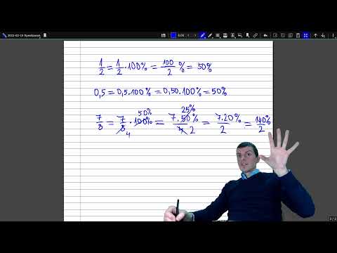 Видео: Преобразуване на #обикновени_дроби и #десетични_дроби в #проценти