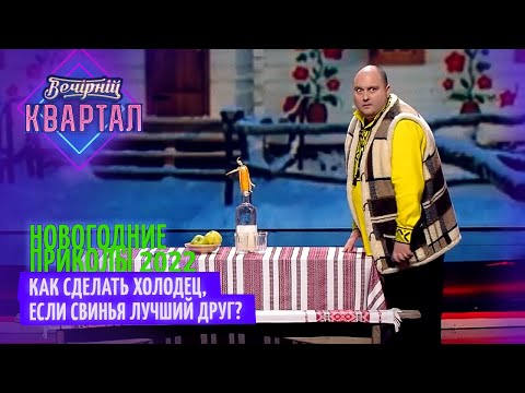 Видео: Как сделать холодец на новый год, если свинья лучший друг мужа? Новогодние приколы 2022 | Квартал 95