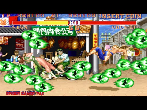 Видео: Боевые навыки Веги в сравнении с другими Street Fighter 2 в Green Punishment Edition 60ᶠᵖˢ HDR