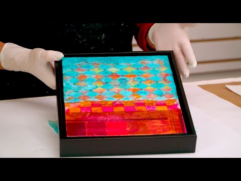 Видео: Как использовать батик из гуаши — смешанные техники