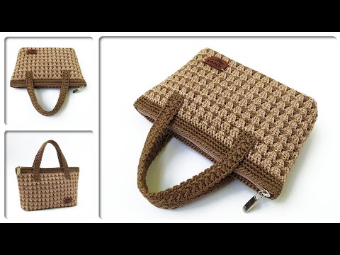 Видео: Элегантная сумка крючком: урок | Супер простой и эстетичный дизайн для начинающих