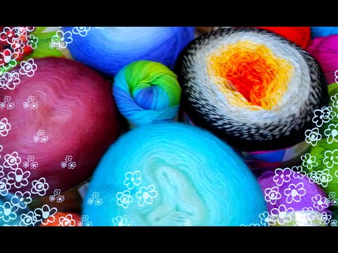 Видео: Мои запасы пряжи.