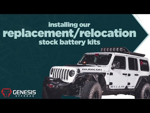 Видео: Установка комплектов для переноса/замены стандартной аккумуляторной батареи Jeep JL