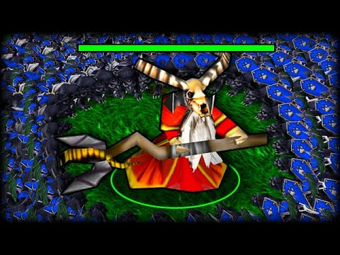 Видео: Злые Некроманты против Эльфа в Warcraft 3