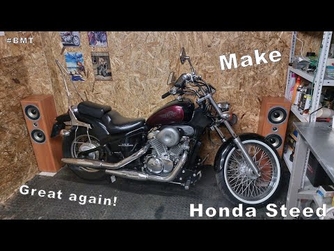 Видео: Готовим Honda Steed к новому сезону!